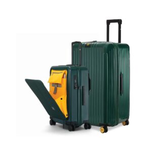 US.Street 🇺🇸 American Style Premium Green Hard Shell Trolley Bag 360° Spinner Wheels | Durable • Secure • Stylish Travel Suitcase