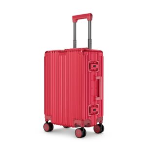 US.Street 🇺🇸 American Style Premium Red Hard Shell Trolley Bag