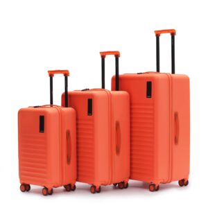 US.Street 🇺🇸 American Style Premium Orange Hard Shell Trolley Set (Set of 3)