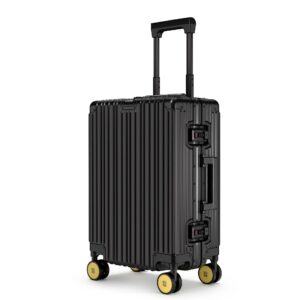 US.Street 🇺🇸 American Style Premium Black Hard Shell Trolley Bag 360° Spinner Wheels | Strong • Secure • Stylish Travel Suitcase