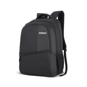American Tourister Black Laptop Backpack – Lightweight & Spacious Travel Bag