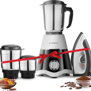 3 Jar Mixer Grinder with Stainless Steel Jars & Powerful Motor – Multi-Purpose Kitchen Appliance
