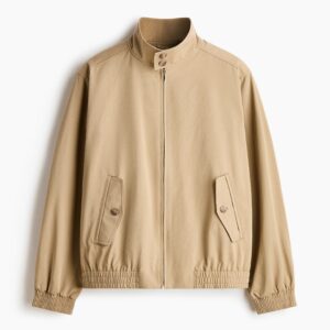 Men’s Premium Beige Zip-Up Jacket | Smart Casual Winter Wear