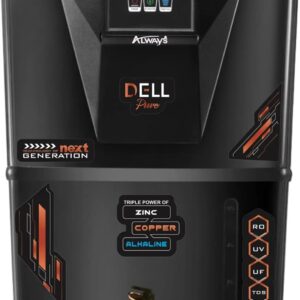 Dell Pure RO + UV + UF Water Purifier – Zinc, Copper & Alkaline Technology with Smart LED