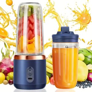 Portable Electric Juicer Blender with Bottle – USB Rechargeable Smoothie Maker (Pack of 1)