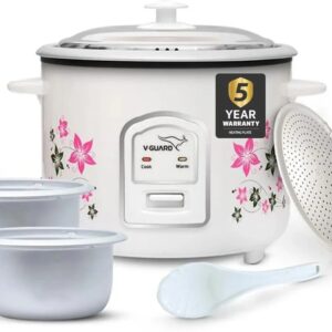 V-Guard Electric Rice Cooker – Easy Cooking, Keep Warm Function & 5-Year Warranty