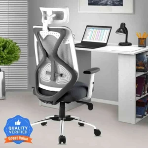 Premium Ergonomic Office Chair – High Back Mesh, Lumbar Support & Adjustable Comfort