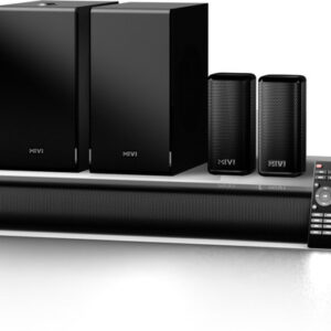 Mivi 5.1 Channel Dolby Audio Soundbar with Wireless Subwoofer & Rear Speakers – Powerful Home Theatre System with Remote Control