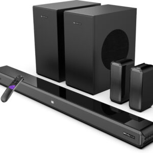 Zebronics Dolby Audio 5.1 Channel Home Theatre System with Soundbar, Subwoofer & Rear Speakers | Powerful Surround Sound for TV